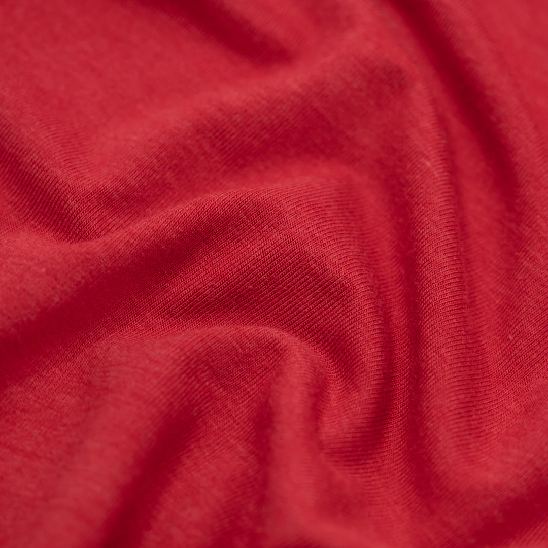 Bamboo Cotton Jersey - Cherry