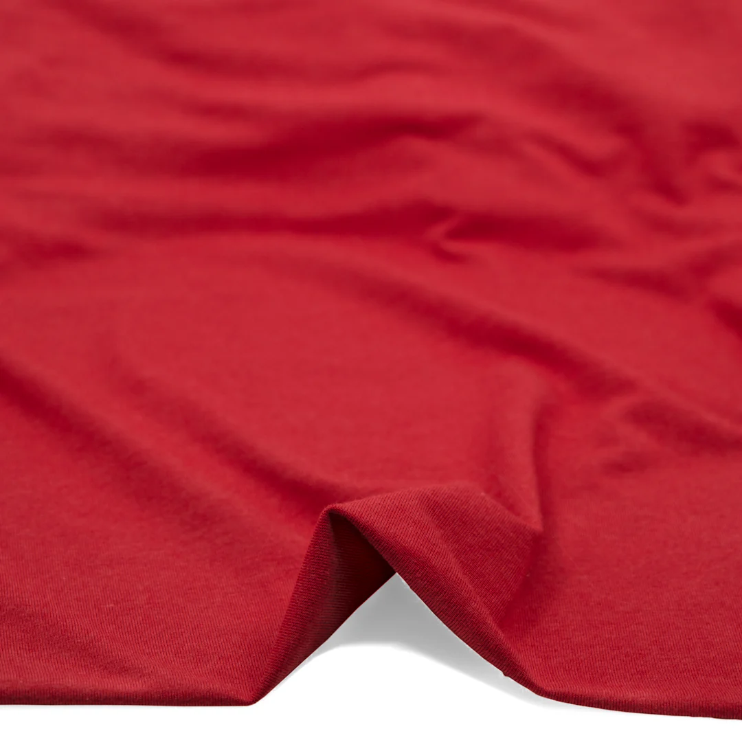 Bamboo Cotton Jersey - Cherry - Image 2