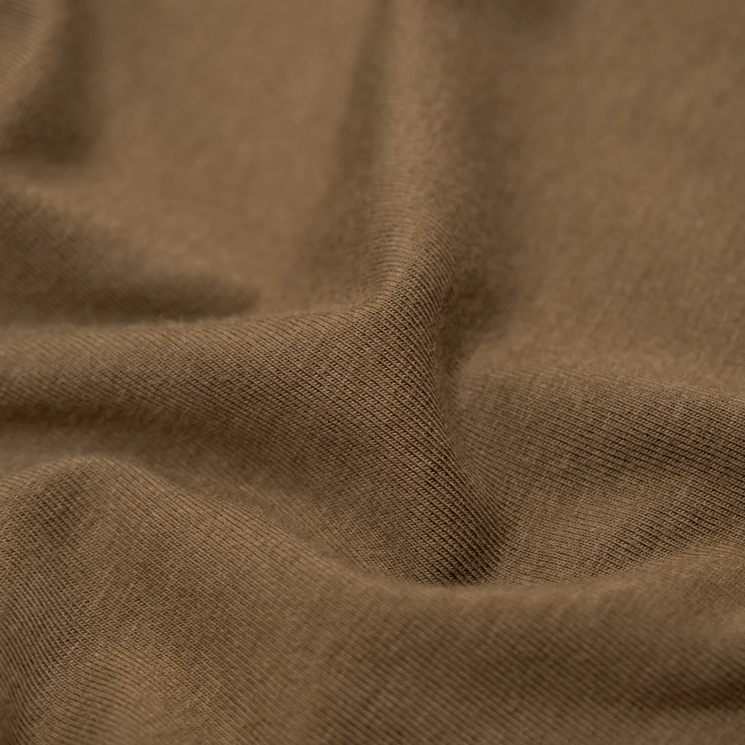 Bamboo Cotton Jersey - Crimini