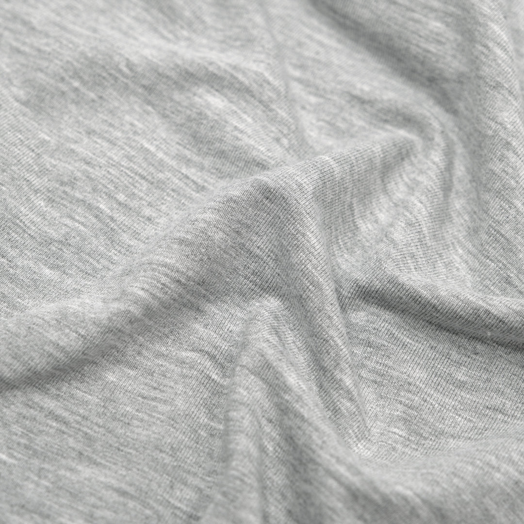 Bamboo Cotton Jersey - Light Heather Grey