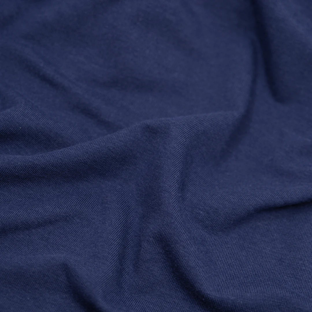 Bamboo Cotton Jersey - Navy