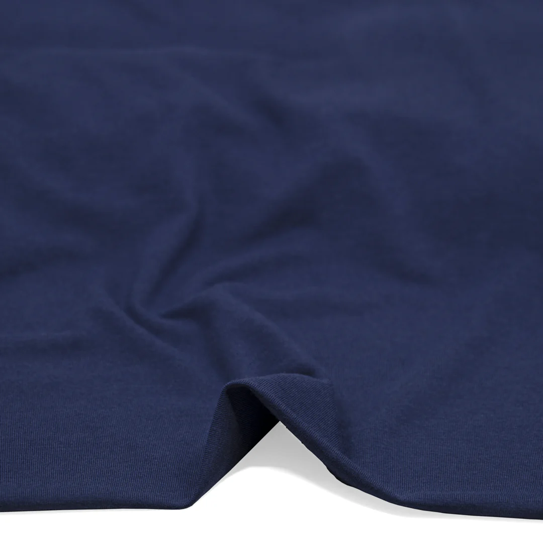 Bamboo Cotton Jersey - Navy - Image 2
