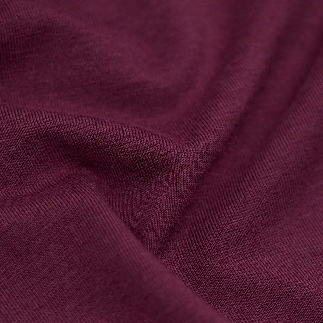 Bamboo Cotton Jersey - Sangria