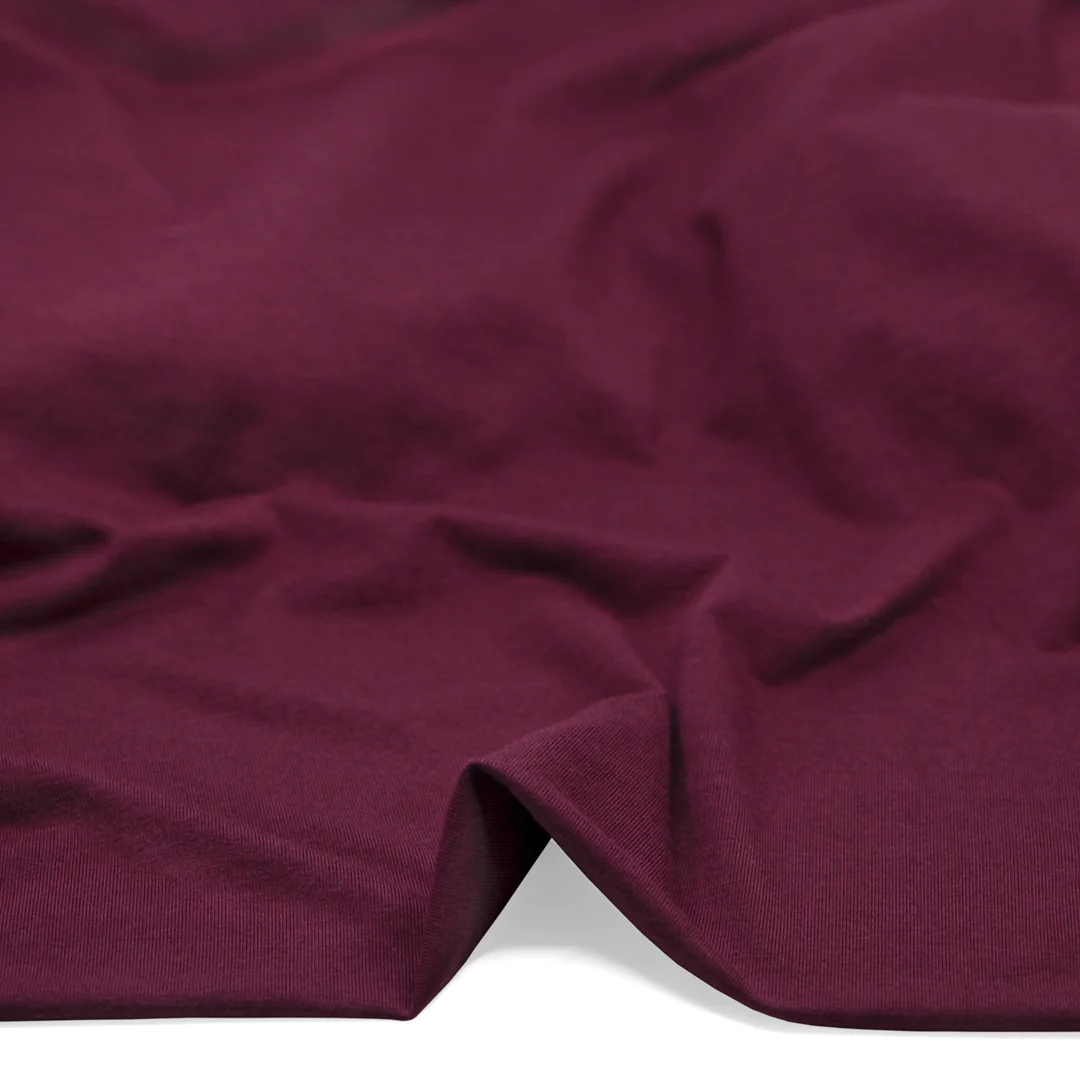 Bamboo Cotton Jersey - Sangria - Image 2
