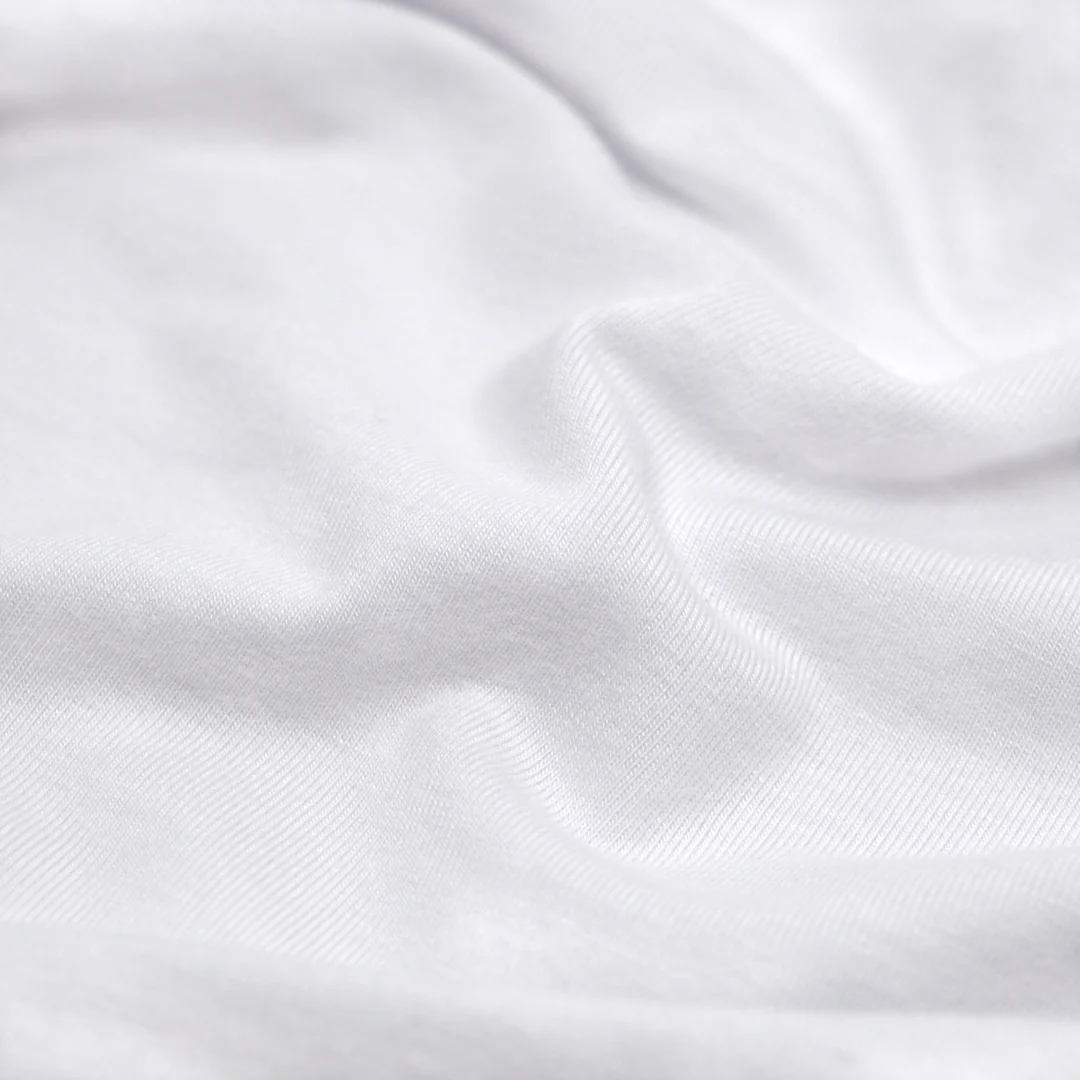 Bamboo Cotton Jersey - White