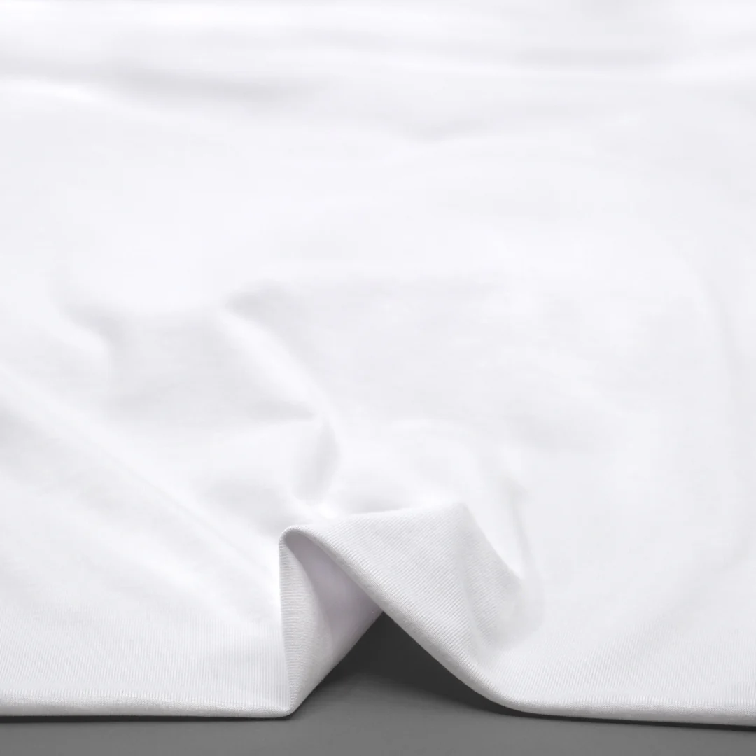 Bamboo Cotton Jersey - White - Image 2