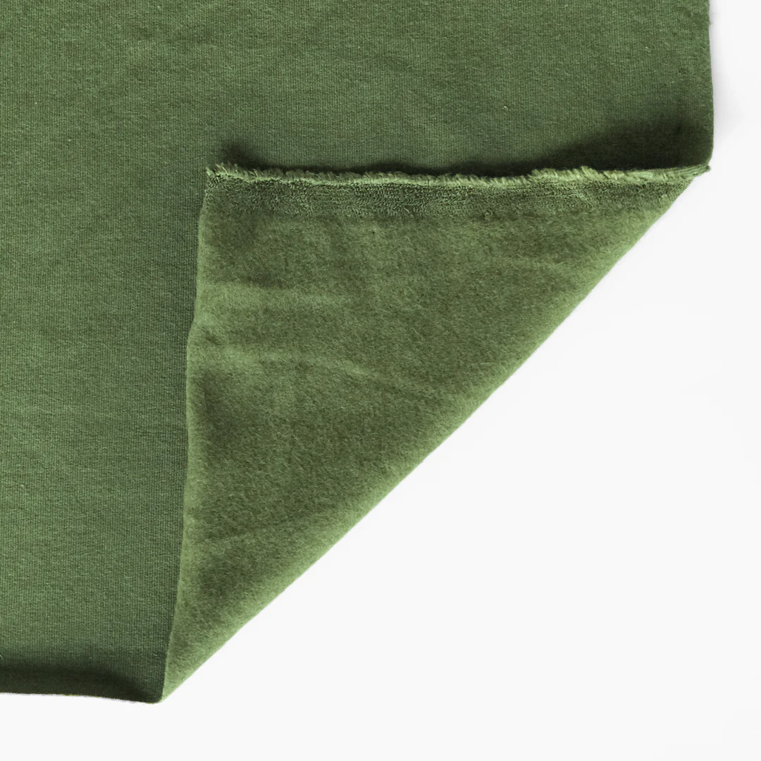 Bamboo & Cotton Stretch Fleece - Grass - Image 2