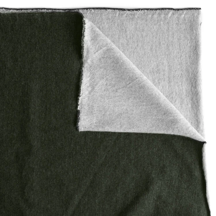 Bamboo & Cotton Stretch Fleece - Heather Forest - Image 2