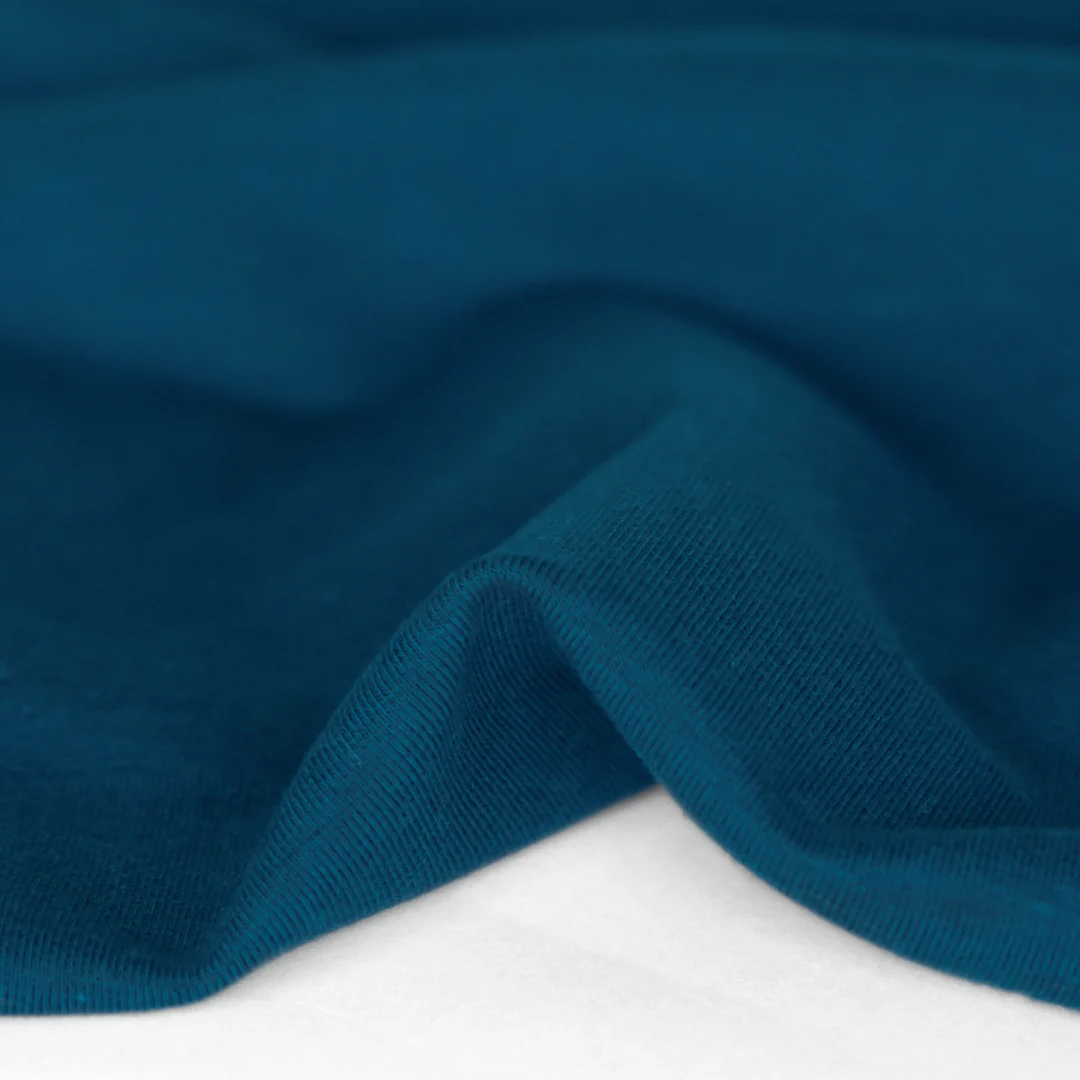 Bamboo & Cotton Stretch Fleece - Jewel