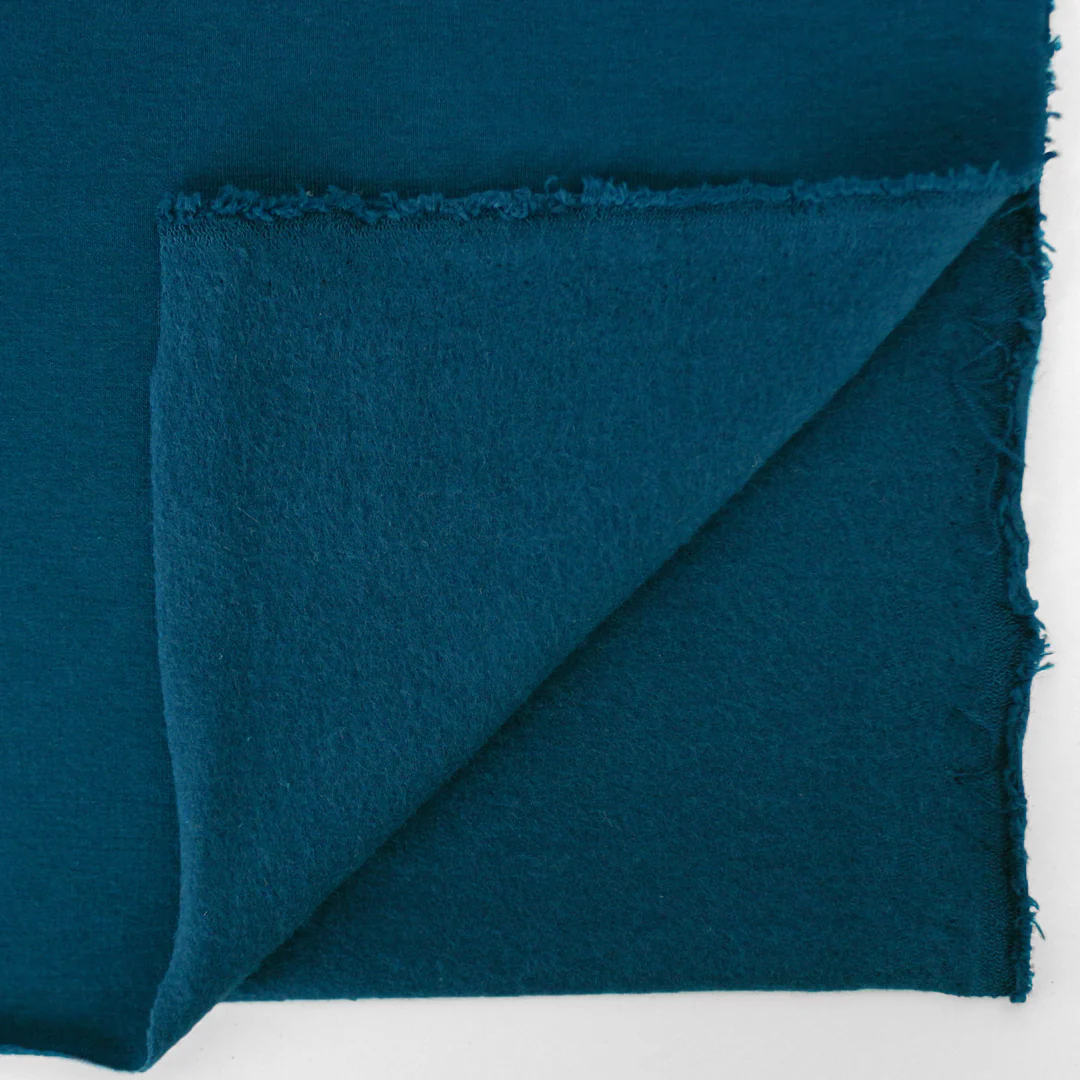 Bamboo & Cotton Stretch Fleece - Jewel - Image 2