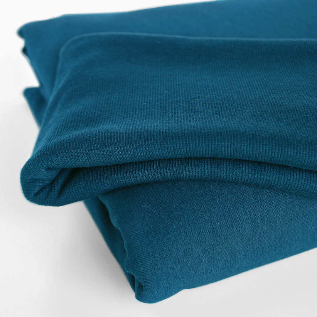Bamboo & Cotton Stretch Fleece - Jewel - Image 3