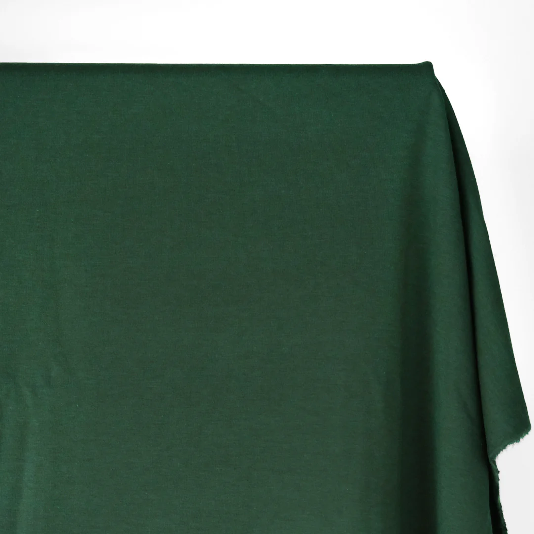 Bamboo & Cotton Stretch Fleece - Pine - Image 3