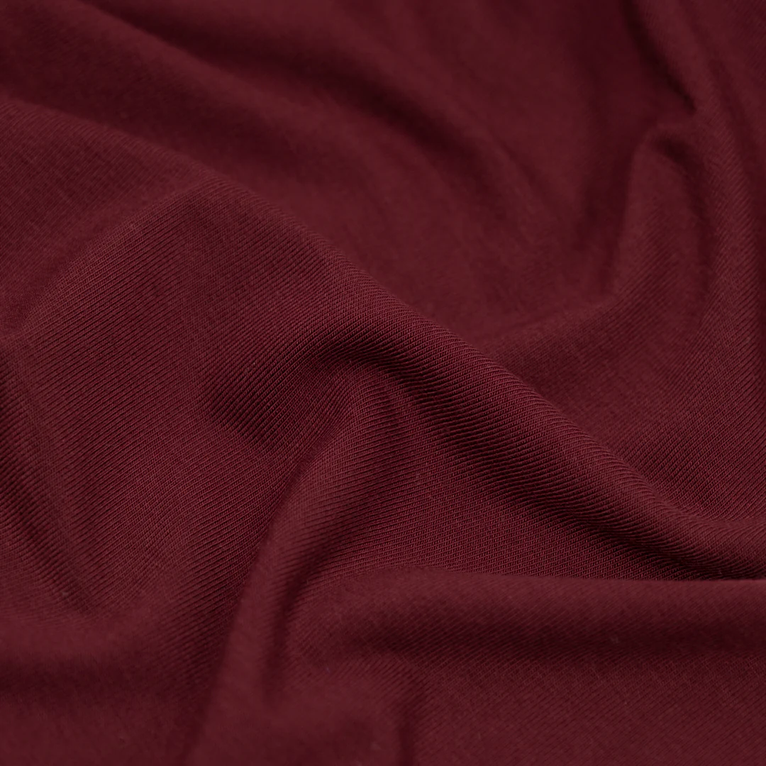 Bamboo Jersey Knit - Cabernet