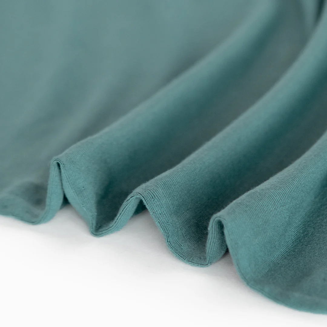 Bamboo Jersey Knit - Dusty Teal - Image 3