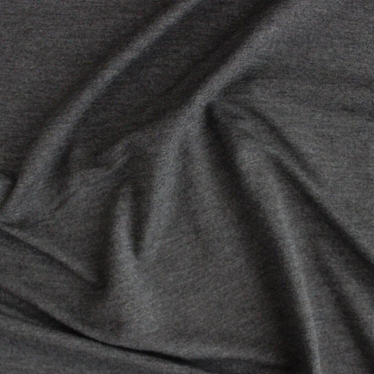 Bamboo Jersey Knit - Heather Charcoal - Image 2