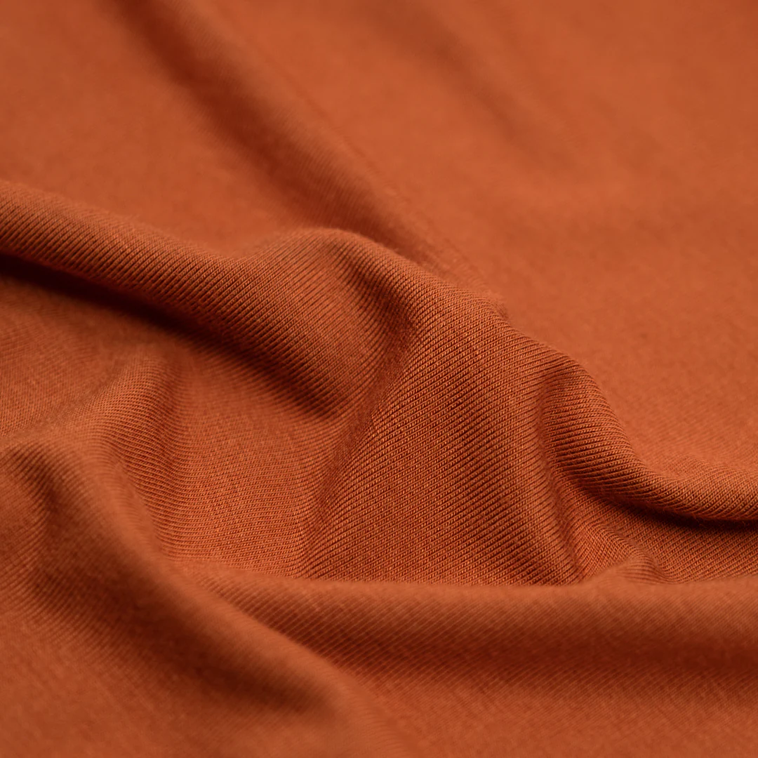 Bamboo Jersey Knit - Rust