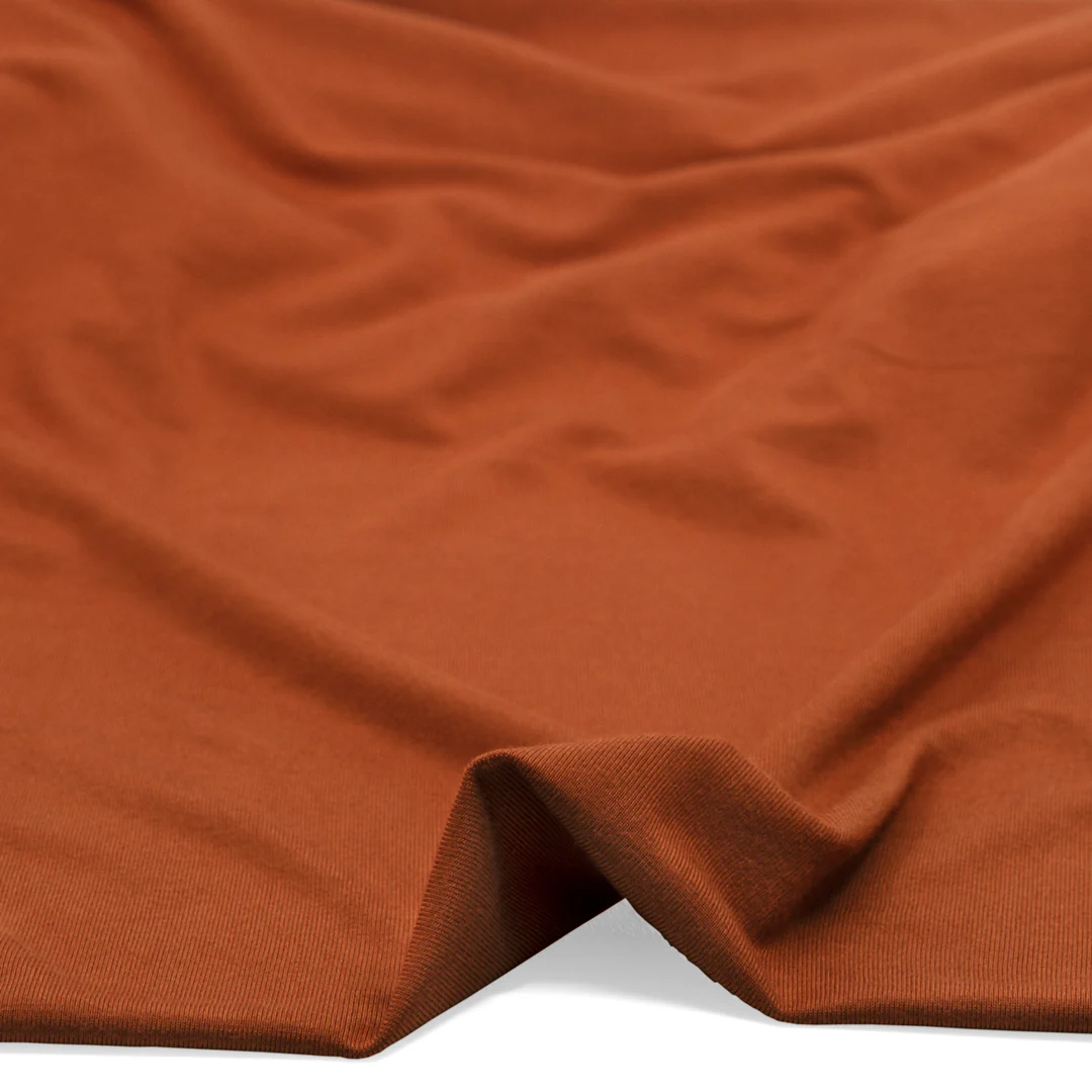 Bamboo Jersey Knit - Rust - Image 2