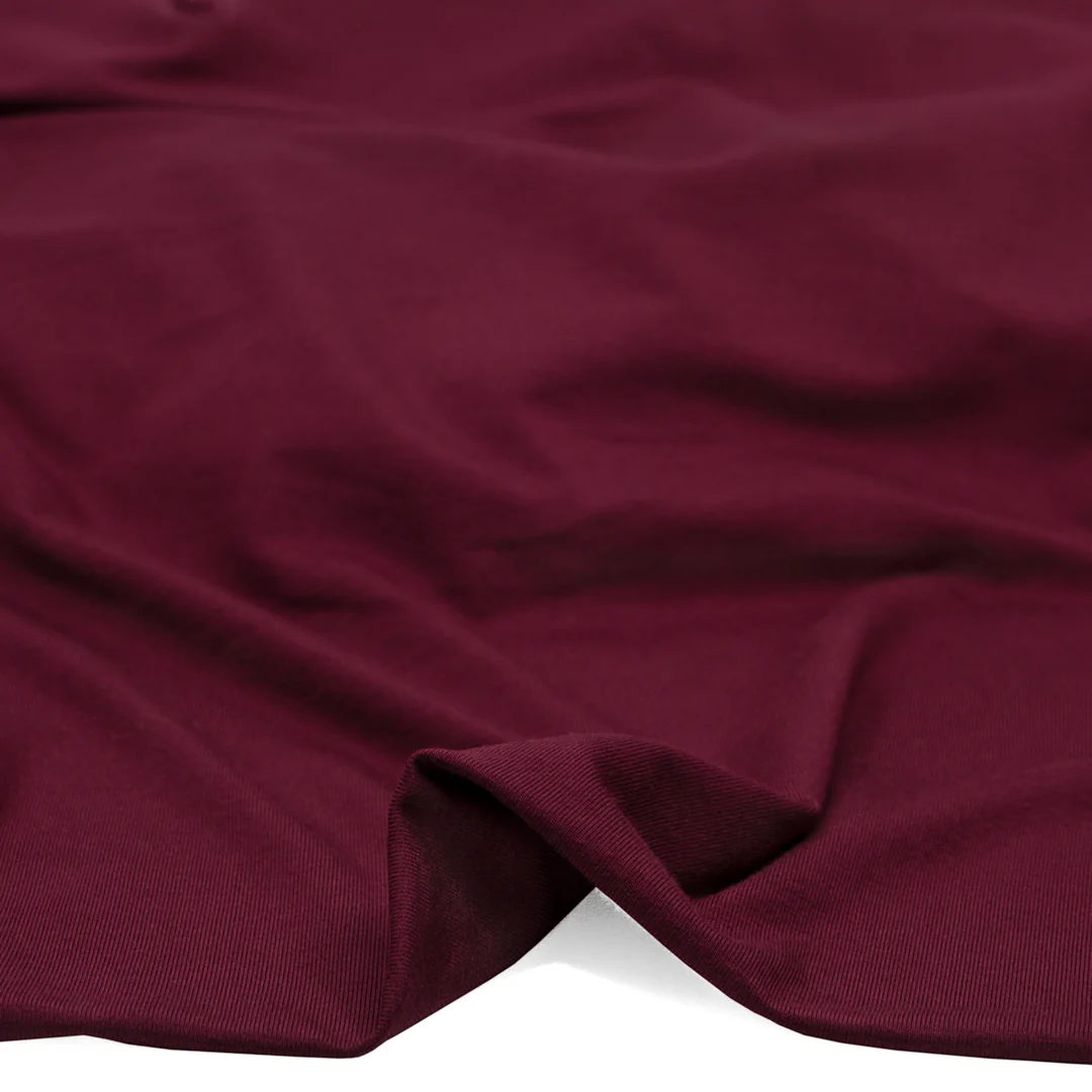 Bamboo Jersey Knit - Sangria - Image 2