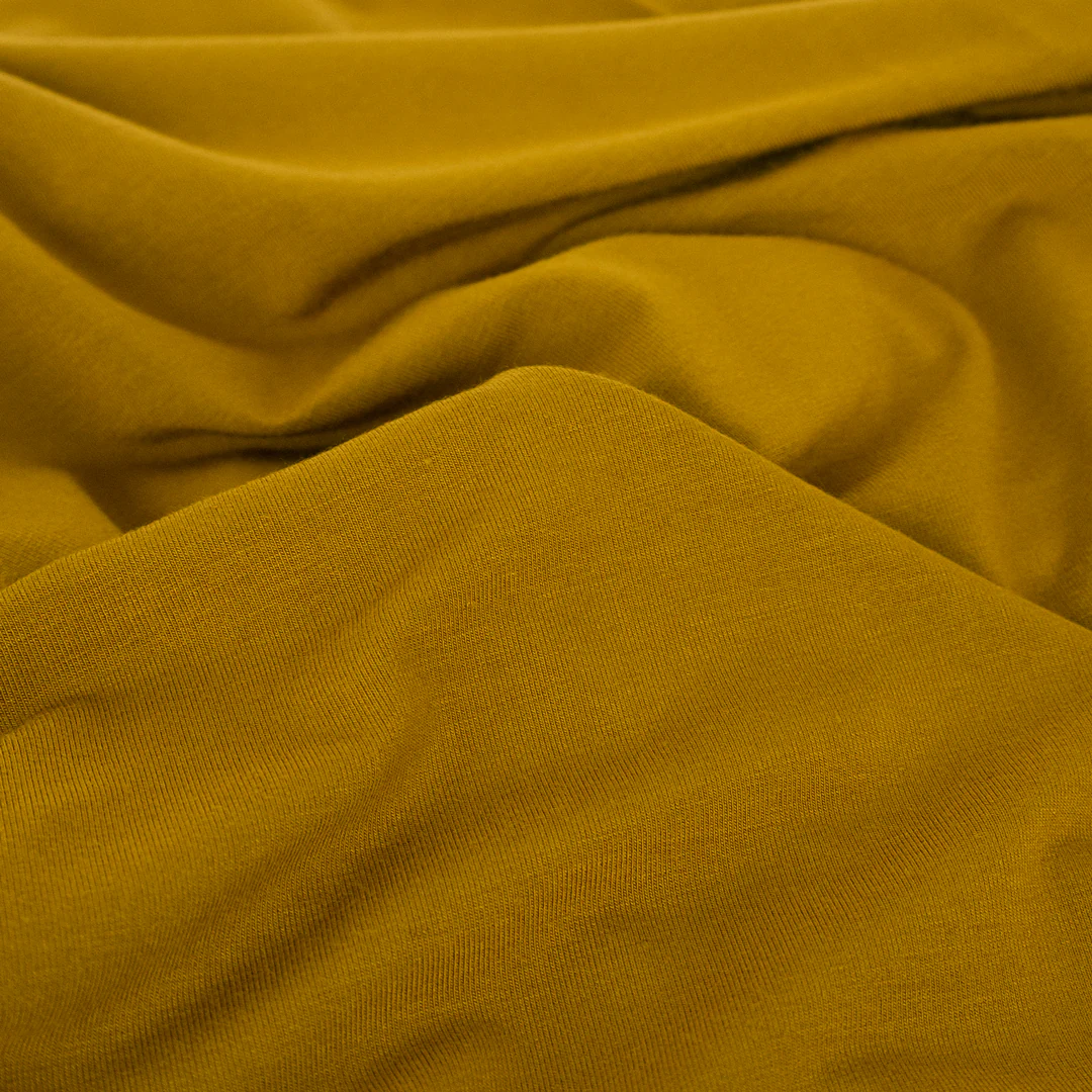 Bamboo Jersey Knit - Vintage Gold - Image 2