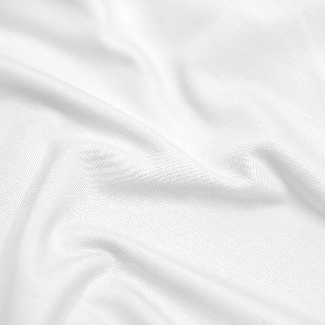 Bamboo Jersey Knit - White