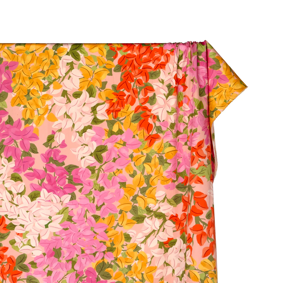 Beautiful Bougs Organic Cotton Sateen - Dusty Rose/Candy Pink/Persimmon - Image 2