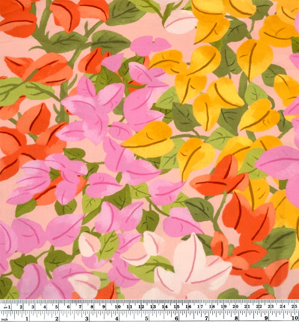 Beautiful Bougs Organic Cotton Sateen - Dusty Rose/Candy Pink/Persimmon - Image 4