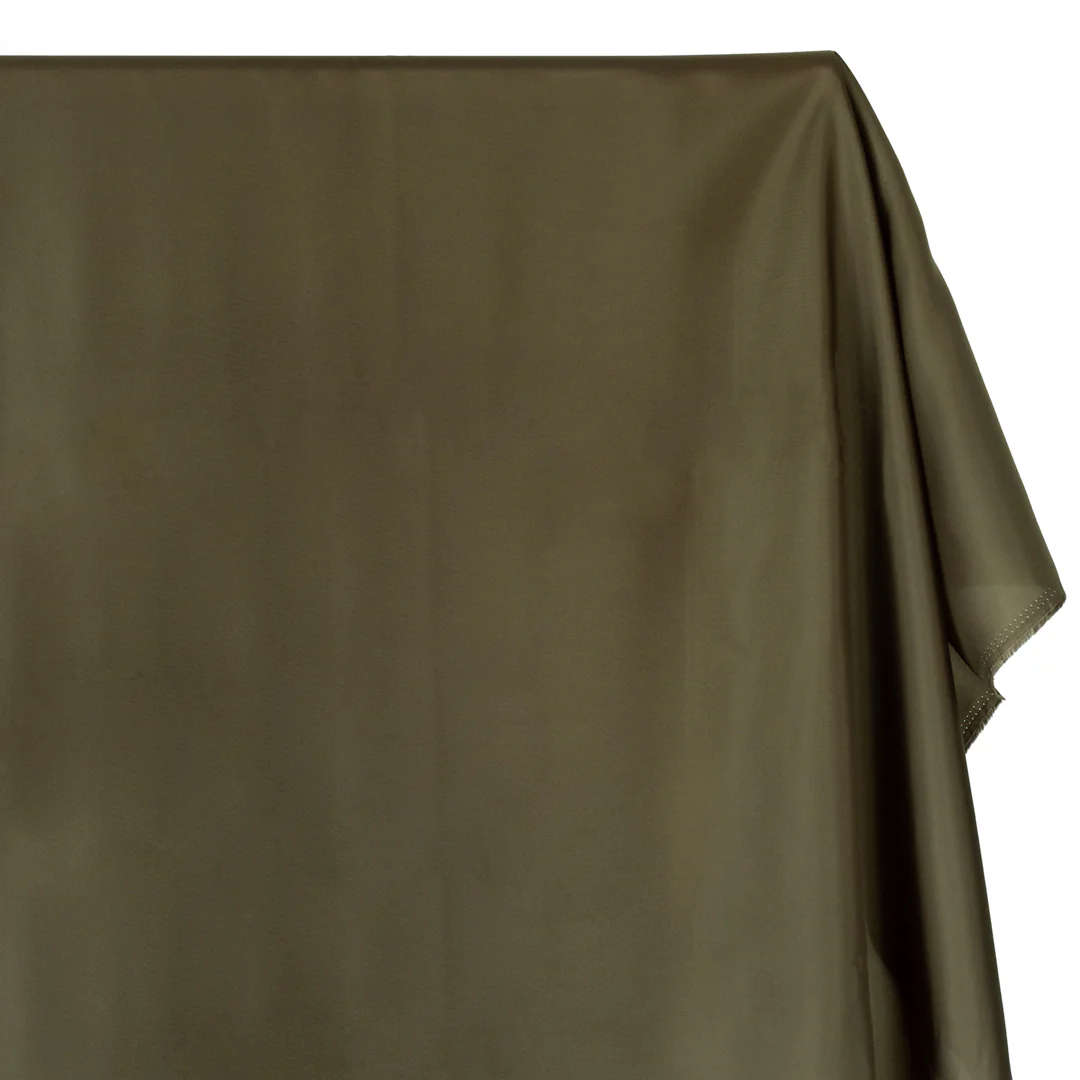 Bemberg Cupro Lining - Olive Drab - Image 2