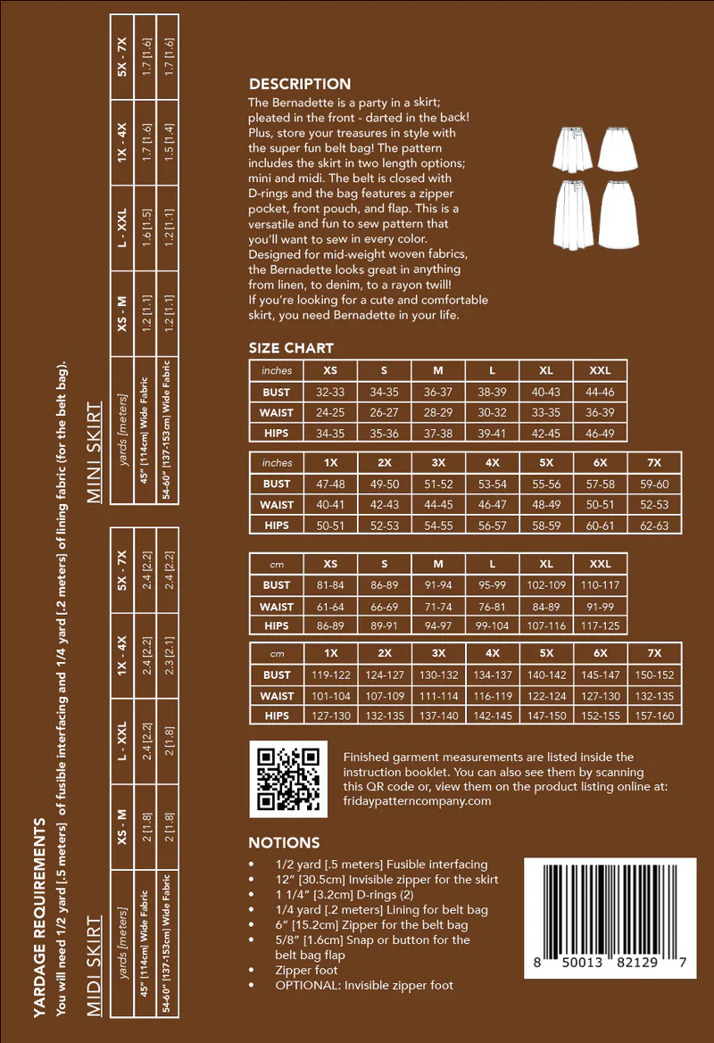 Bernadette Skirt - Friday Pattern Co - Image 7
