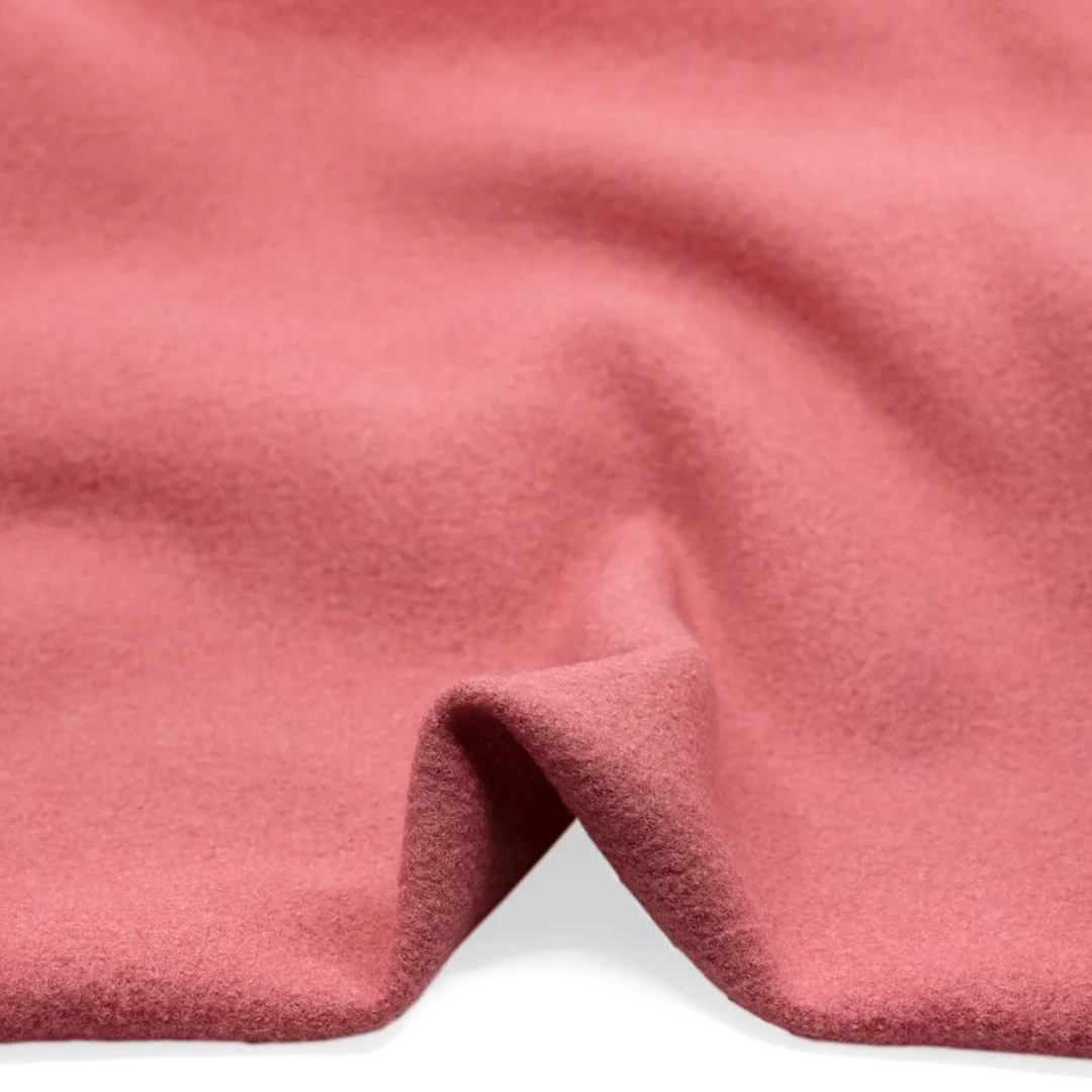 Boiled Wool Coating - Rose - Image 2