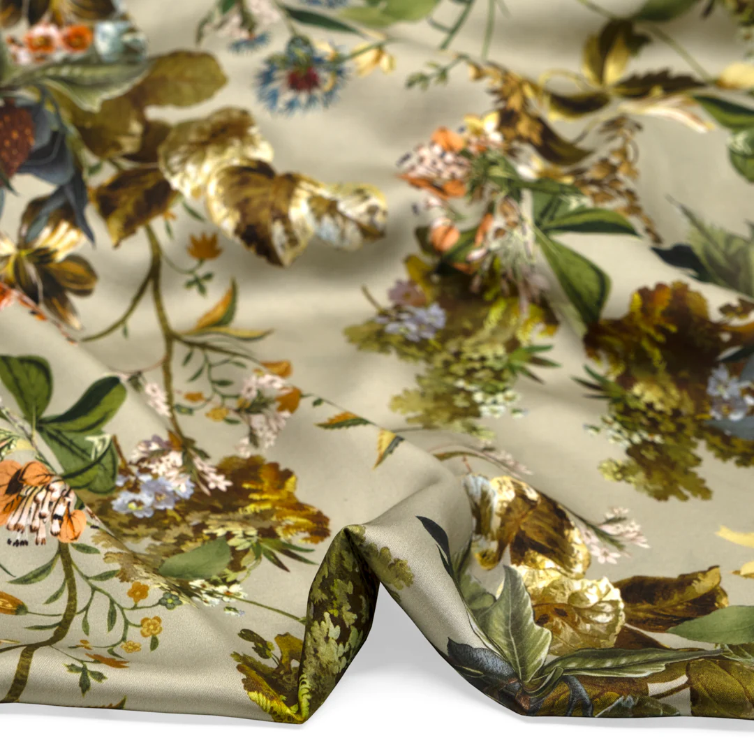 Botanist Viscose Satin - Pistachio - Image 2