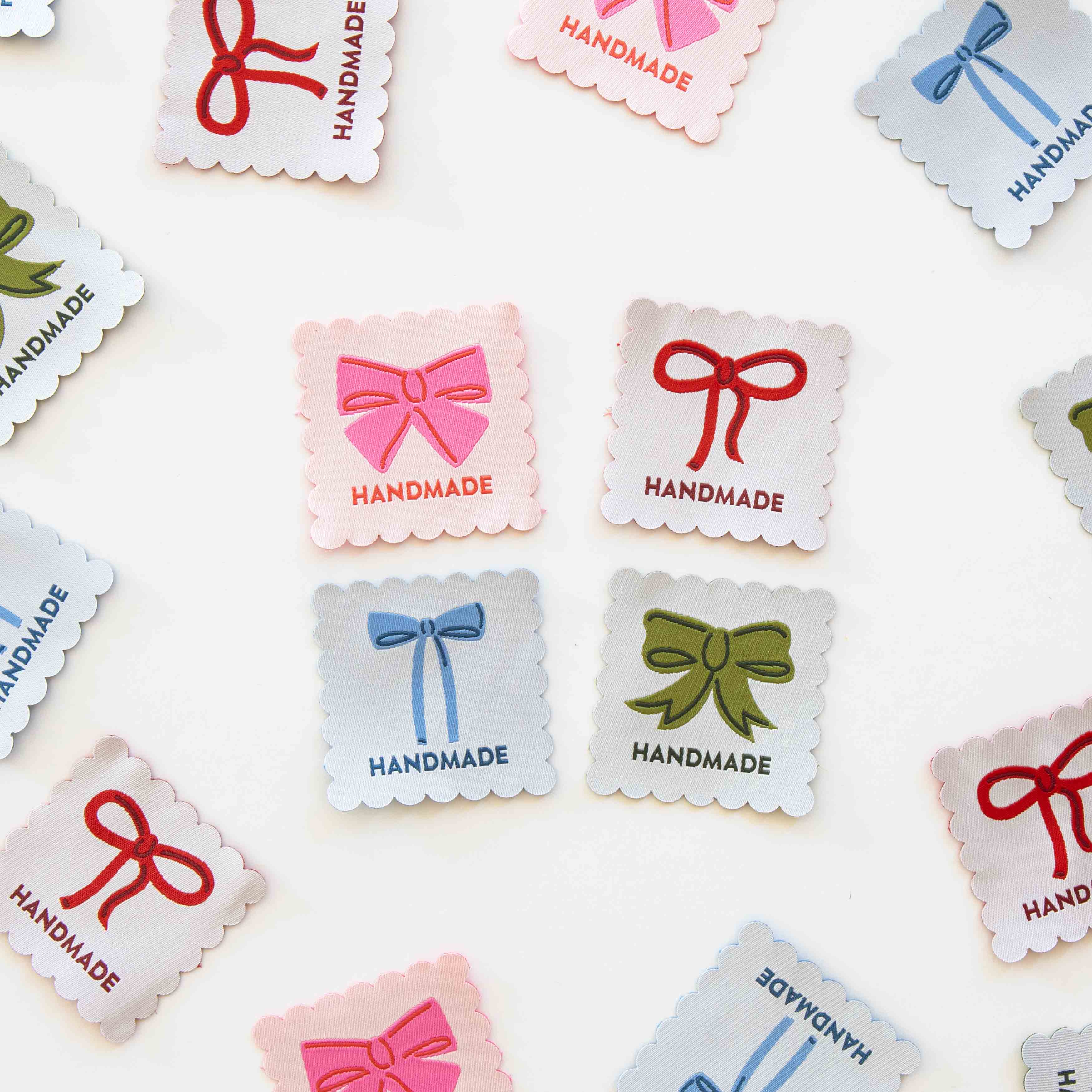BOWS MULTIPACK Large Woven Labels By Sarah Hearts