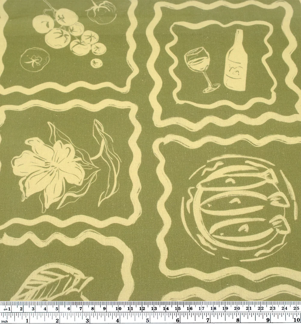 Buona Festa Linen Viscose Blend - Daiquiri/Limestone - Image 3