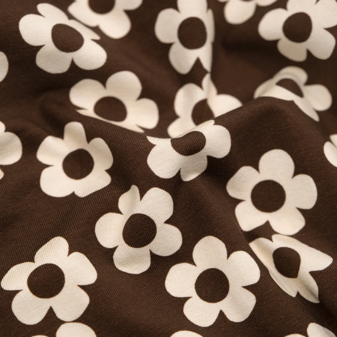 Buttercup Organic Cotton Jersey - Cocoa