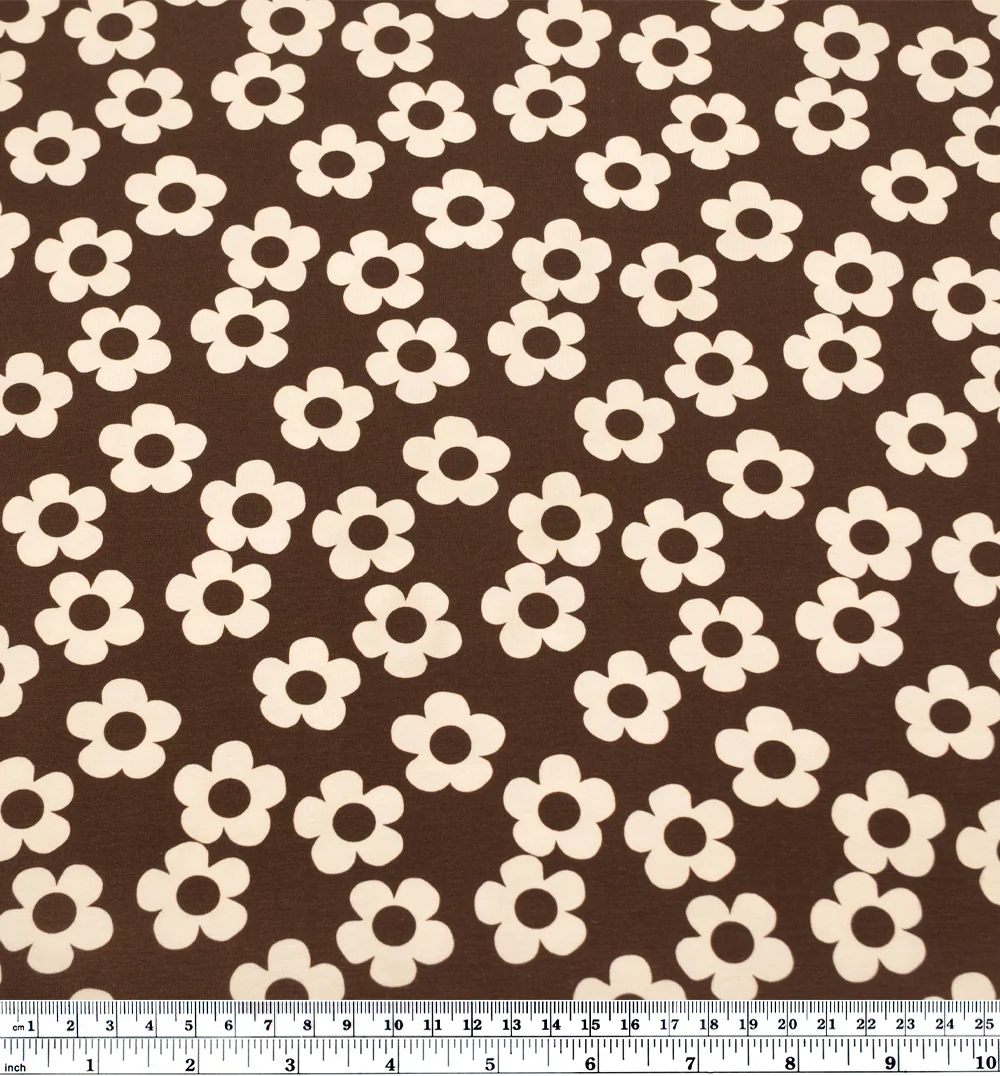 Buttercup Organic Cotton Jersey - Cocoa - Image 3