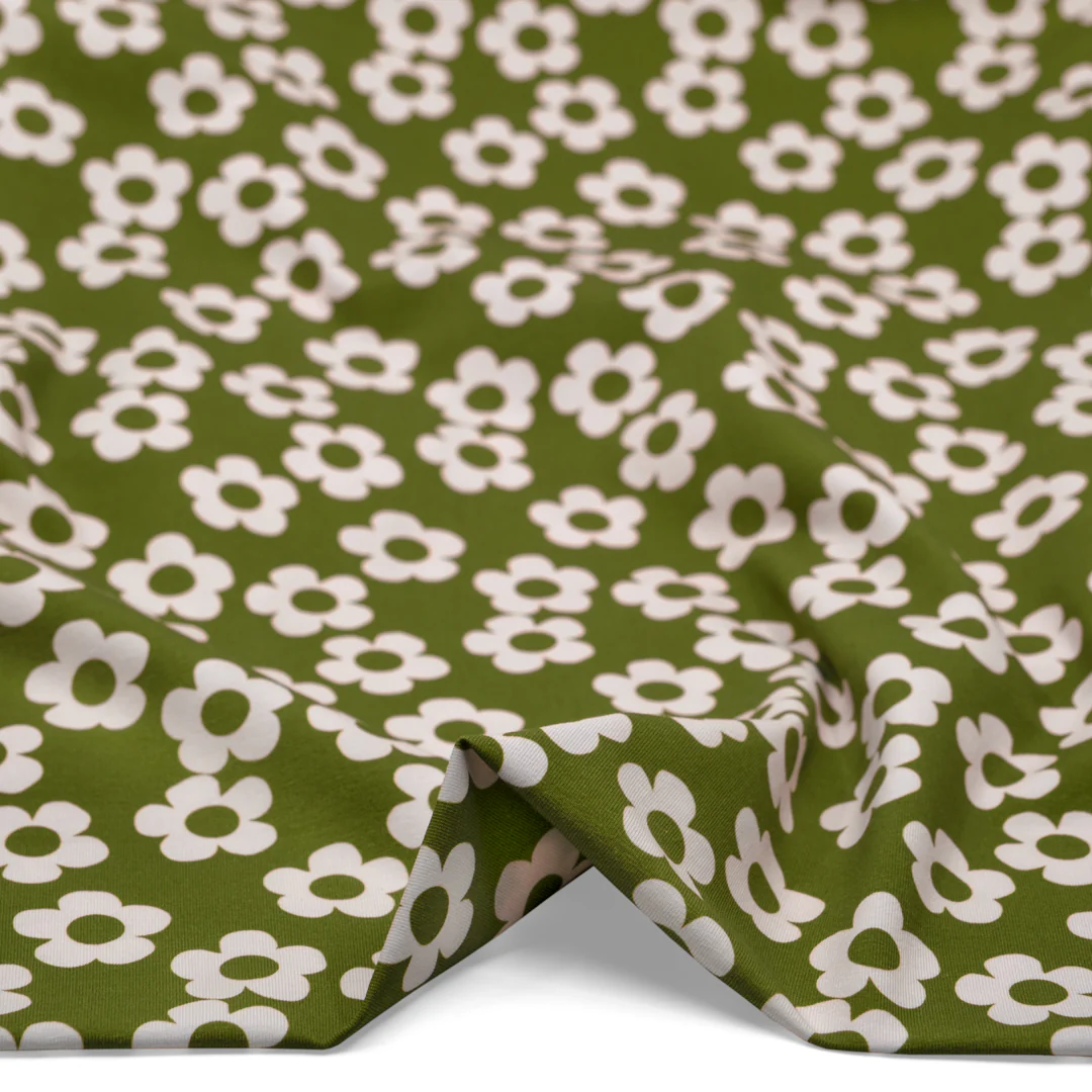 Buttercup Organic Cotton Jersey - Pickle - Image 2