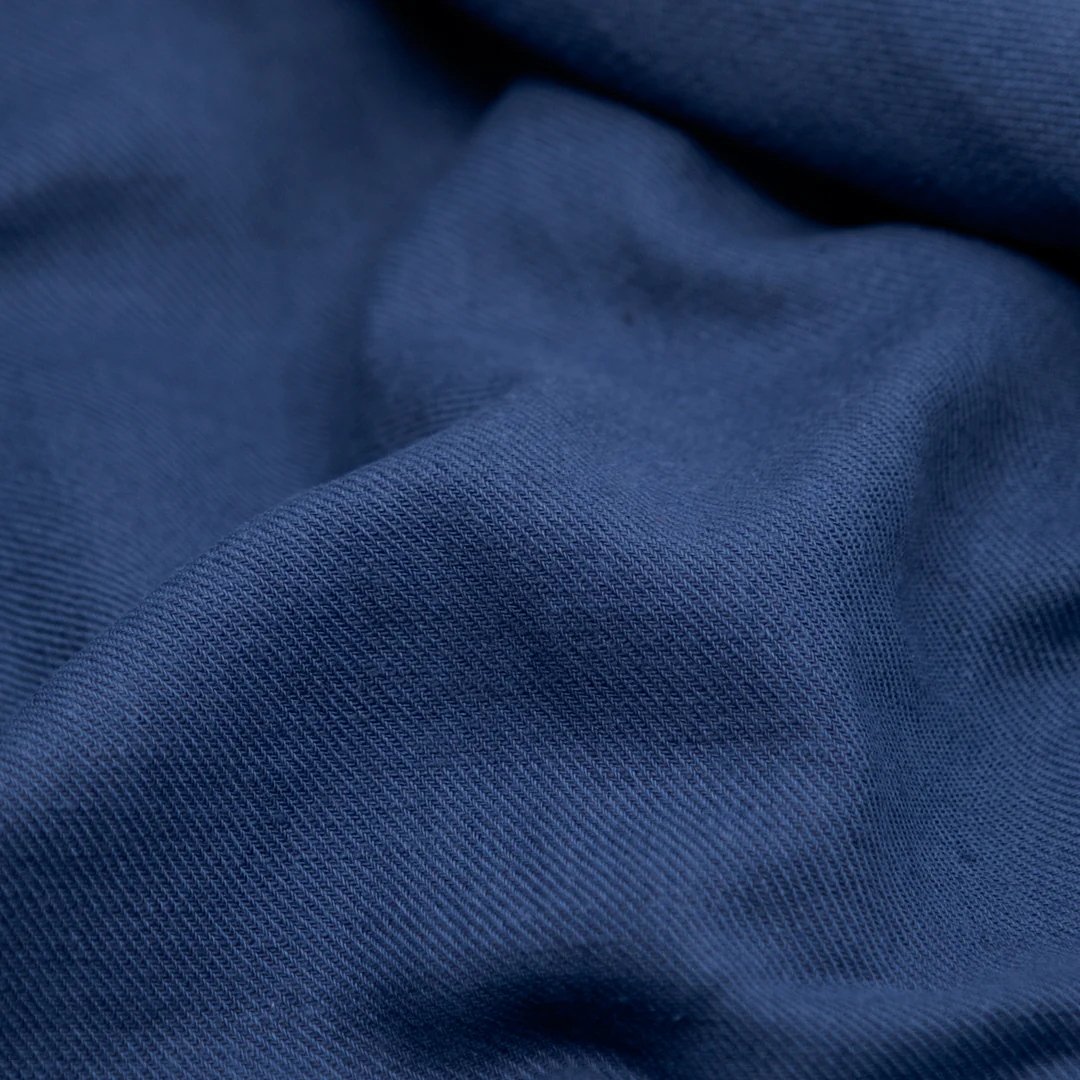 Carefree Cotton Linen Twill - Denim