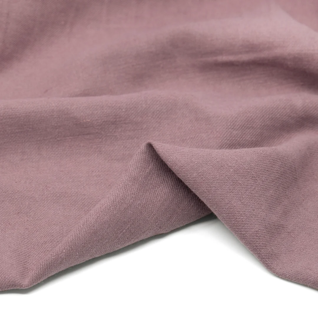 Carefree Cotton Linen Twill - Dusty Lilac - Image 2