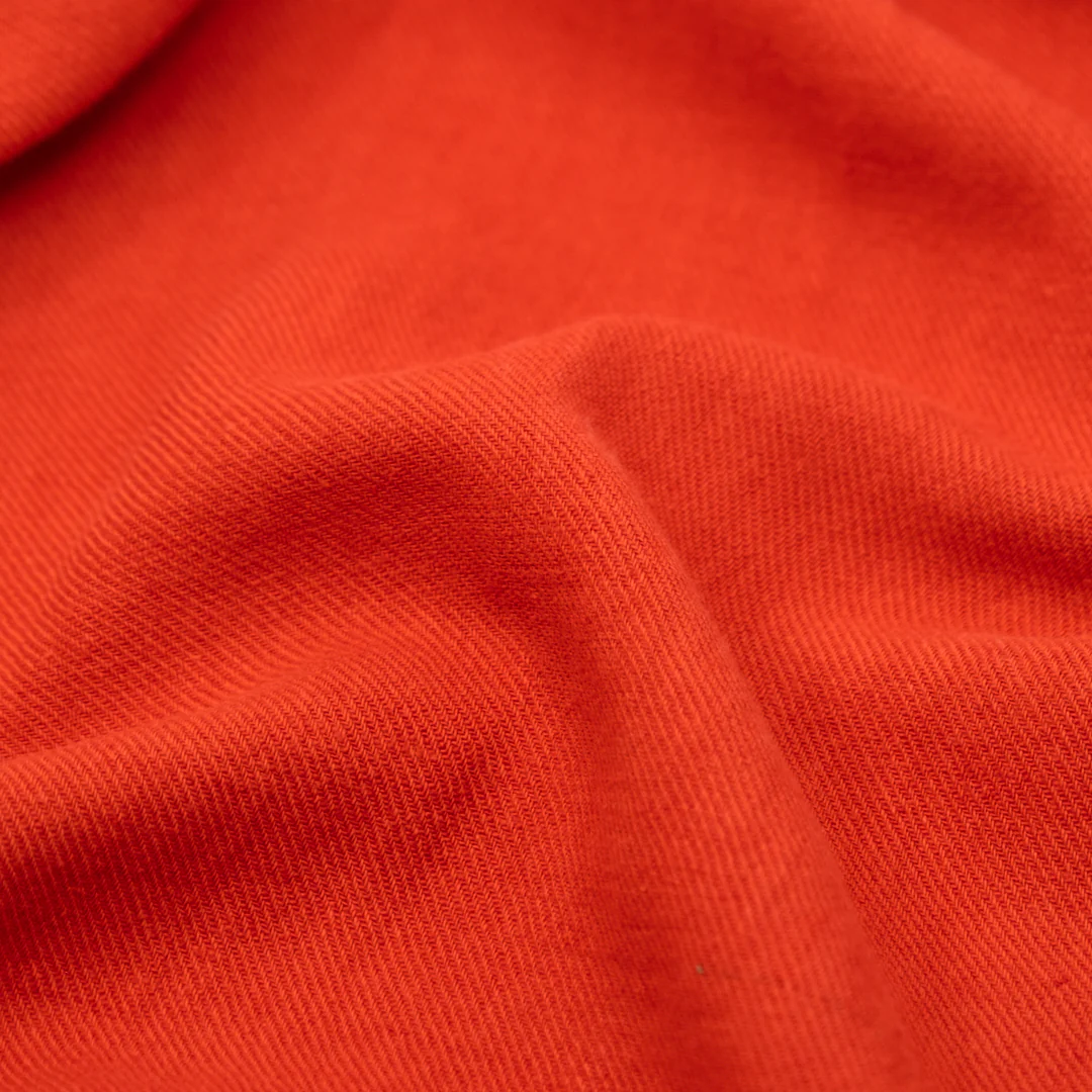 Carefree Cotton Linen Twill - Firecracker