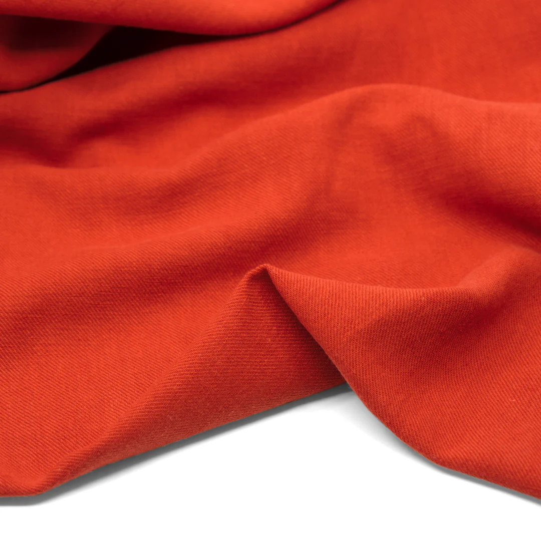 Carefree Cotton Linen Twill - Firecracker - Image 2