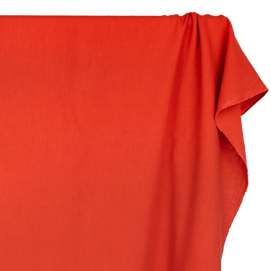 Carefree Cotton Linen Twill - Firecracker - Image 4