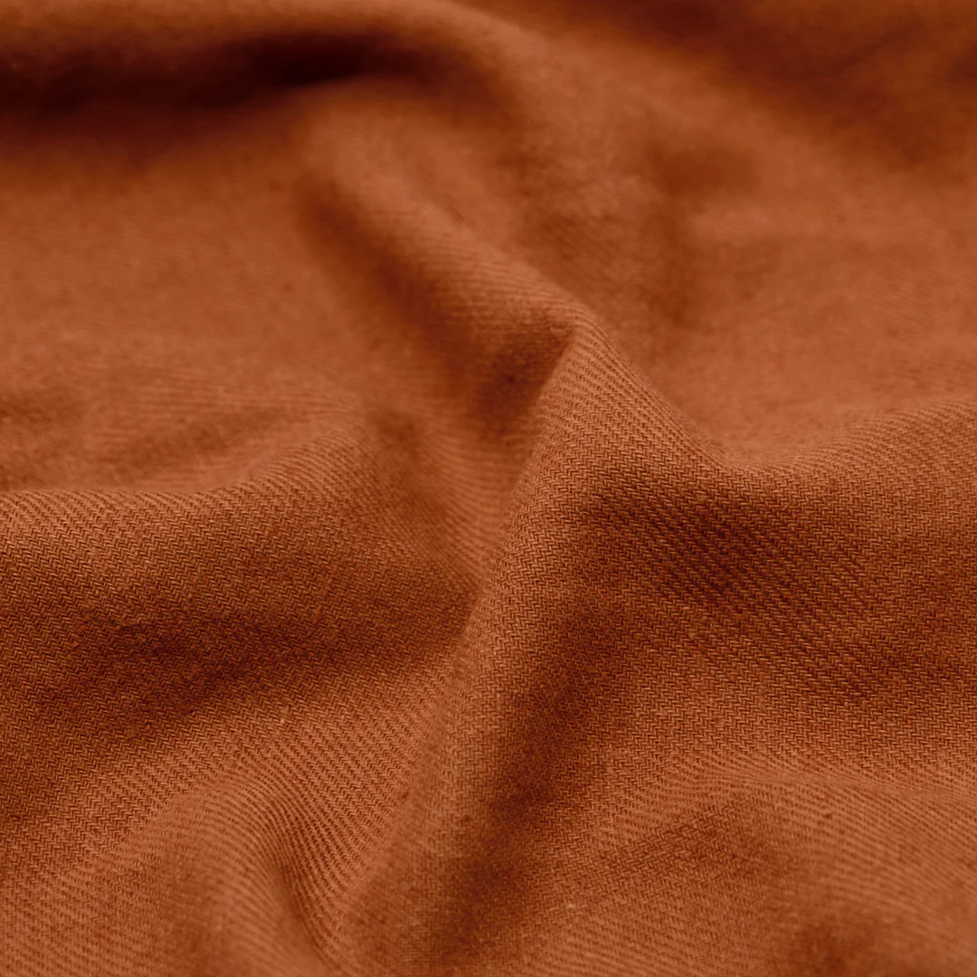 Carefree Cotton Linen Twill - Rust