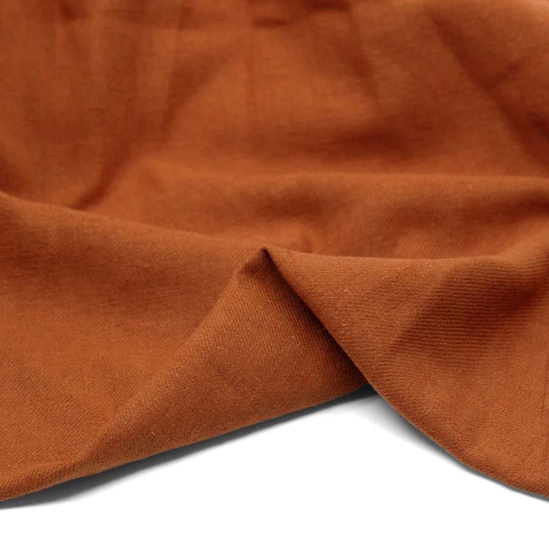 Carefree Cotton Linen Twill - Rust - Image 2
