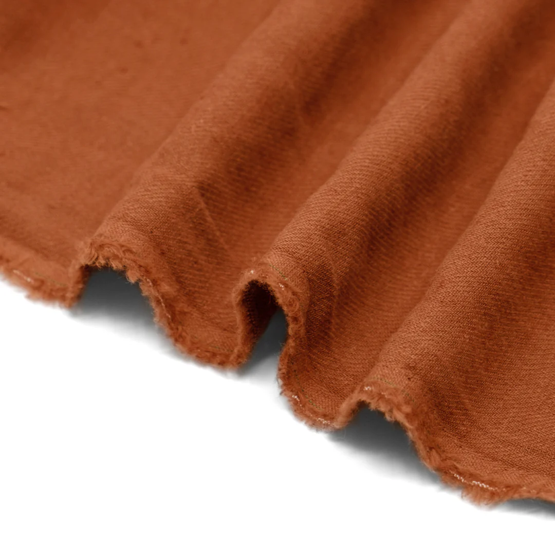 Carefree Cotton Linen Twill - Rust - Image 3