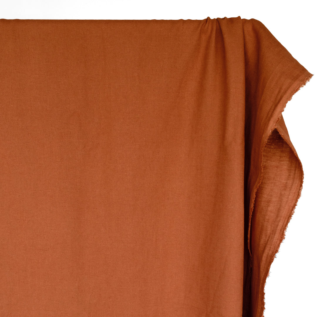 Carefree Cotton Linen Twill - Rust - Image 4