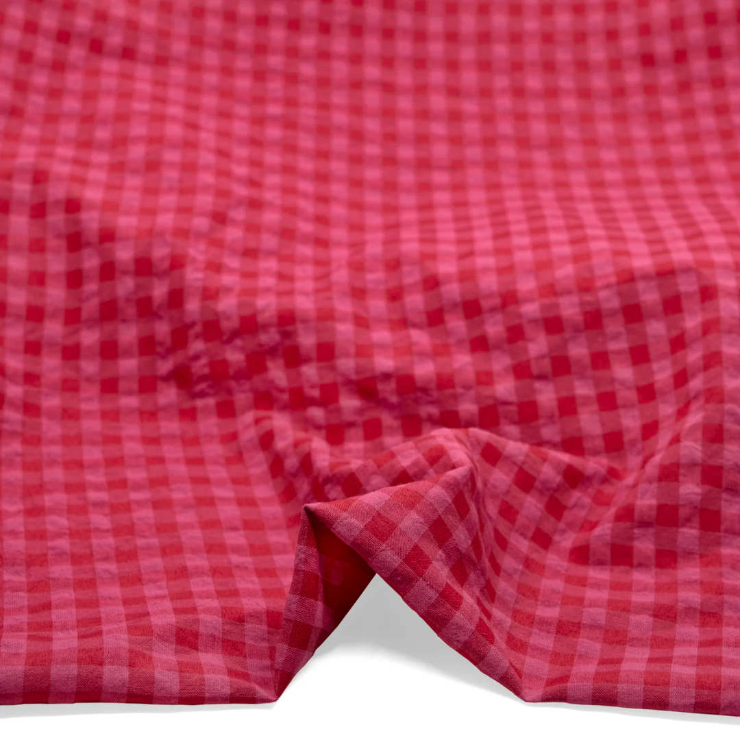 Carnival Gingham Seersucker - Popsicle/Cosmos - Image 2