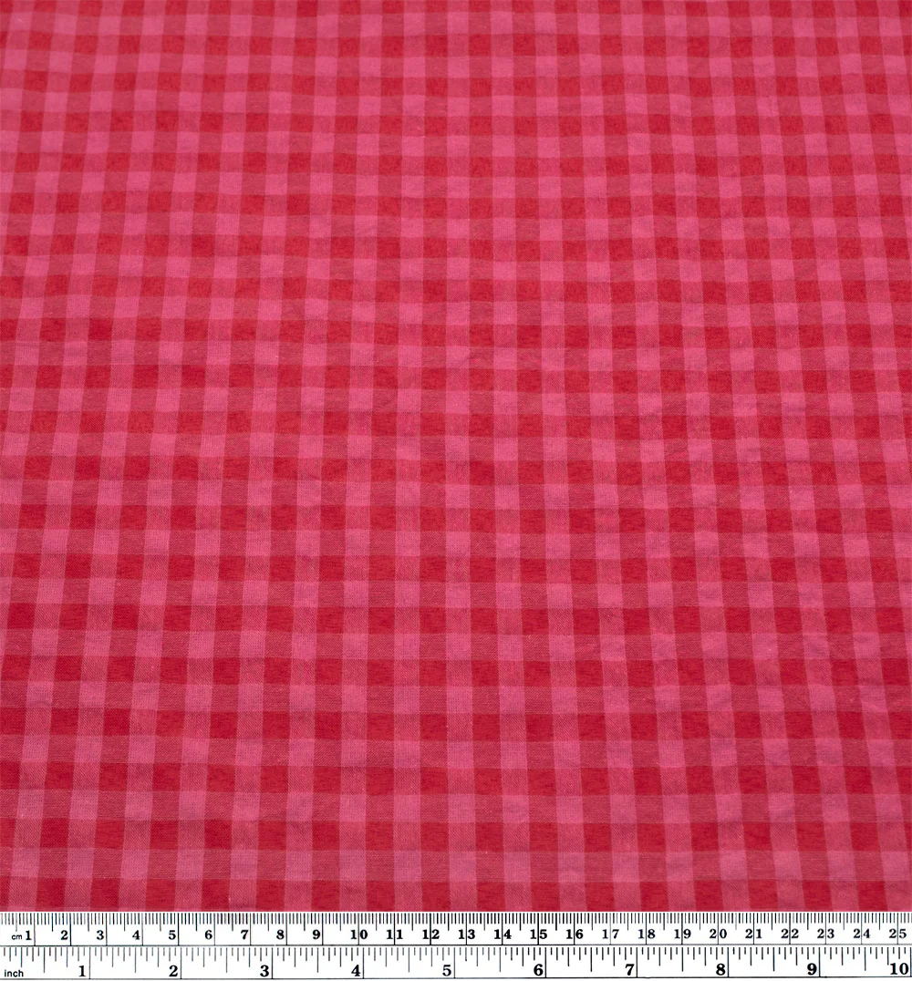Carnival Gingham Seersucker - Popsicle/Cosmos - Image 3