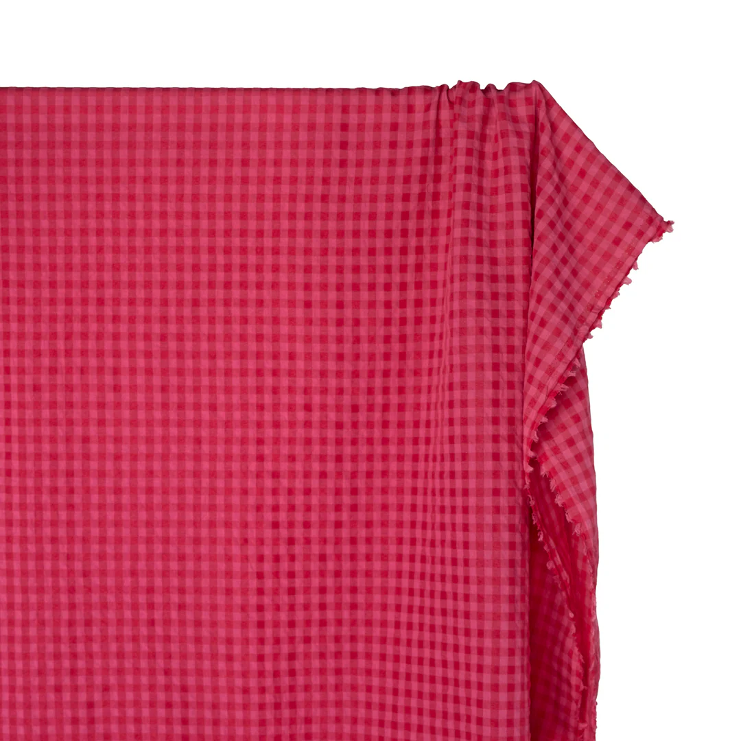 Carnival Gingham Seersucker - Popsicle/Cosmos - Image 4