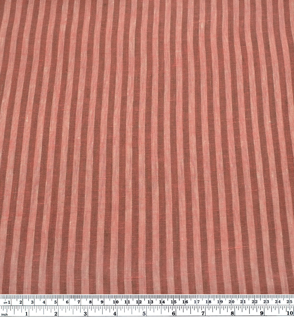 Carnival Stripe Washed Linen - Desert Rose - Image 3
