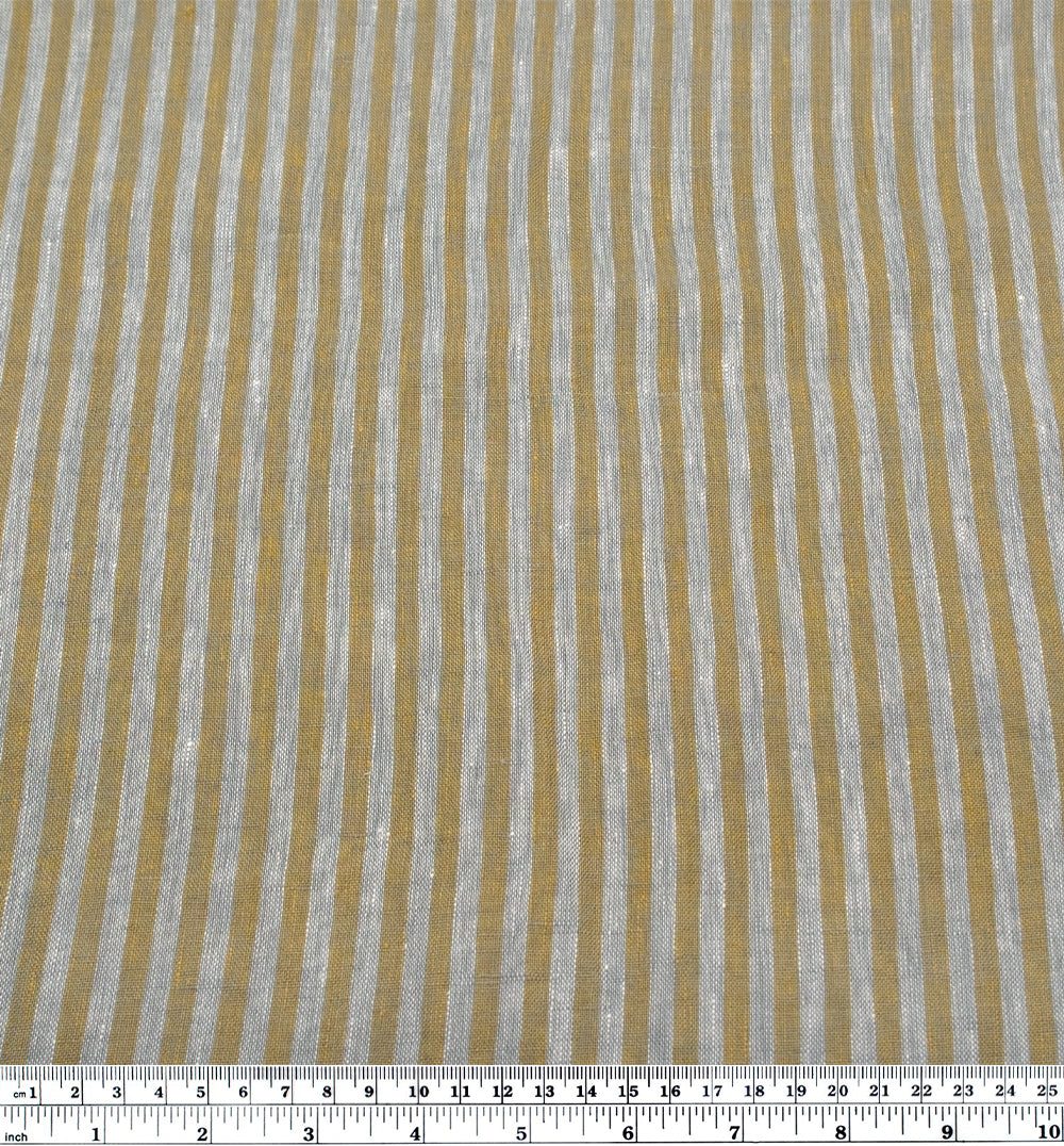 Carnival Stripe Washed Linen - Pale Mist - Image 3