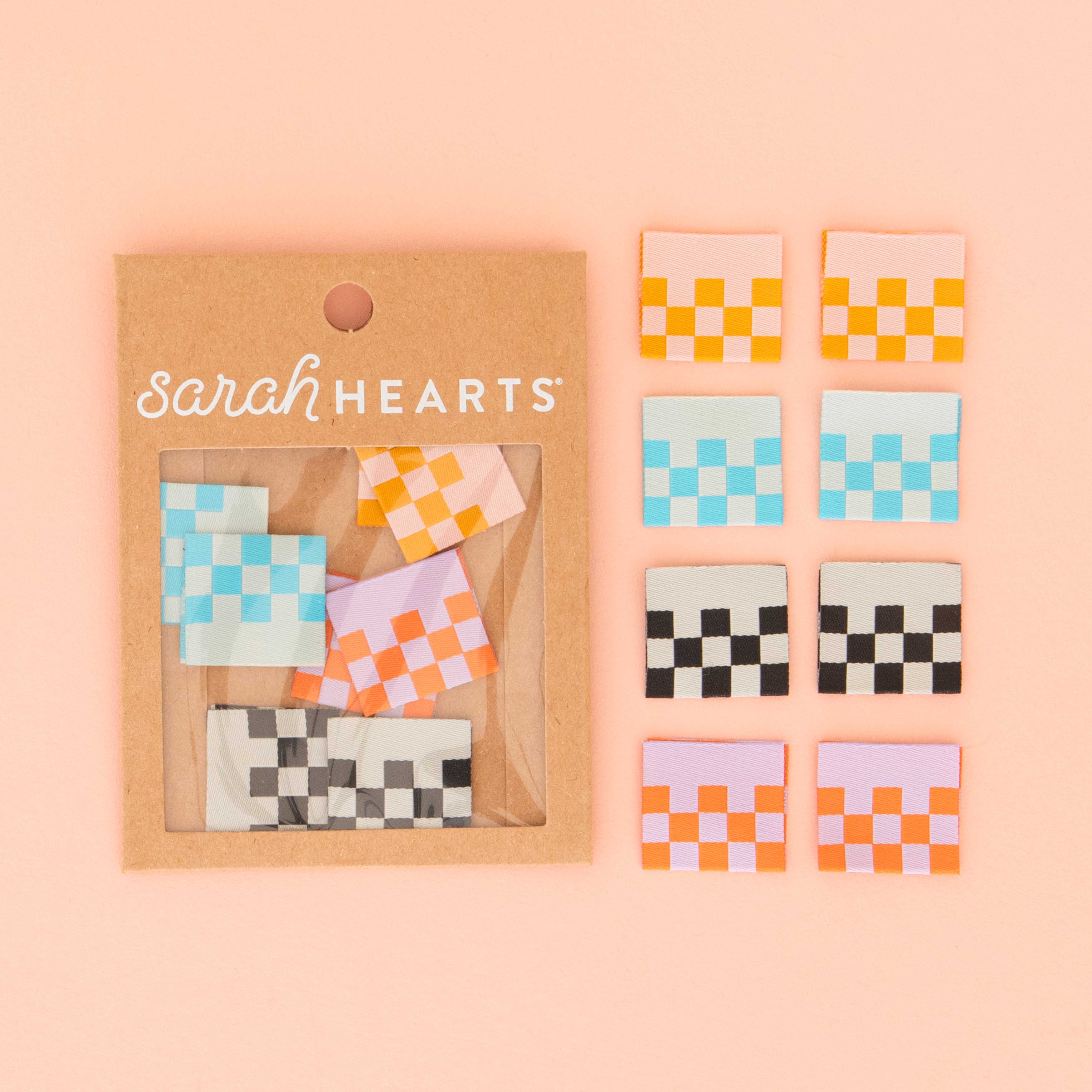 CHECKERBOARD MULTI PACK Woven Labels by Sarah Hearts - Image 2